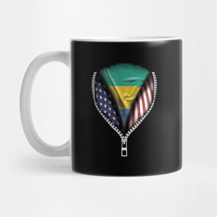 Gabonese Flag  Gabon Flag Australian Flag Ripped Open - Gift for Gabonese From Gabon Mug